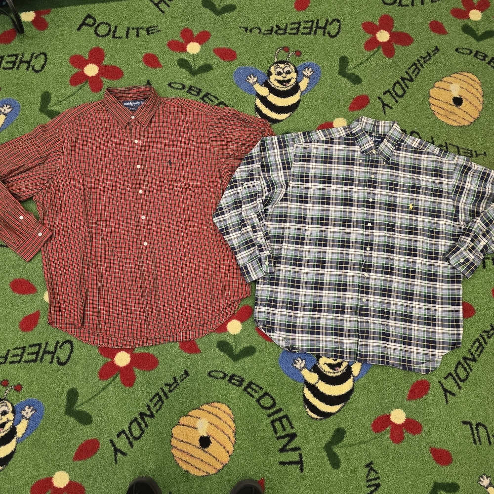 Ralph Lauren Men's Plaid Shirts Size XL